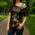 Saint Vincent And The Grenadines 1979 Cross Shoulder Shirt Gold Tropical Leaves And Coat Of Arms - Wonder Print Shop