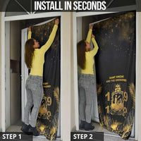 Saint Vincent And The Grenadines 1979 Door Cover Gold Tropical Leaves And Coat Of Arms - Wonder Print Shop