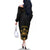 Saint Vincent And The Grenadines 1979 Family Matching Off The Shoulder Long Sleeve Dress and Hawaiian Shirt Gold Tropical Leaves And Coat Of Arms - Wonder Print Shop