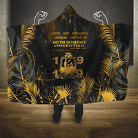Saint Vincent And The Grenadines 1979 Hooded Blanket Gold Tropical Leaves And Coat Of Arms - Wonder Print Shop