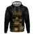 Saint Vincent And The Grenadines 1979 Hoodie Gold Tropical Leaves And Coat Of Arms - Wonder Print Shop