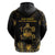 Saint Vincent And The Grenadines 1979 Hoodie Gold Tropical Leaves And Coat Of Arms - Wonder Print Shop