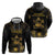 Saint Vincent And The Grenadines 1979 Hoodie Gold Tropical Leaves And Coat Of Arms - Wonder Print Shop