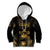 Saint Vincent And The Grenadines 1979 Kid Hoodie Gold Tropical Leaves And Coat Of Arms - Wonder Print Shop