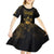 Saint Vincent And The Grenadines 1979 Kid Short Sleeve Dress Gold Tropical Leaves And Coat Of Arms - Wonder Print Shop