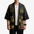 Saint Vincent And The Grenadines 1979 Kimono Gold Tropical Leaves And Coat Of Arms - Wonder Print Shop