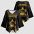 Saint Vincent And The Grenadines 1979 Kimono Sleeve Blouse Gold Tropical Leaves And Coat Of Arms - Wonder Print Shop