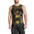 Saint Vincent And The Grenadines 1979 Men Tank Top Gold Tropical Leaves And Coat Of Arms - Wonder Print Shop