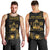 Saint Vincent And The Grenadines 1979 Men Tank Top Gold Tropical Leaves And Coat Of Arms - Wonder Print Shop