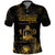 Saint Vincent And The Grenadines 1979 Polo Shirt Gold Tropical Leaves And Coat Of Arms - Wonder Print Shop