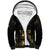 Saint Vincent And The Grenadines 1979 Sherpa Hoodie Gold Tropical Leaves And Coat Of Arms - Wonder Print Shop