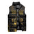Saint Vincent And The Grenadines 1979 Sleeveless Puffer Jacket Gold Tropical Leaves And Coat Of Arms - Wonder Print Shop