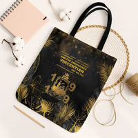 Saint Vincent And The Grenadines 1979 Tote Bag Gold Tropical Leaves And Coat Of Arms - Wonder Print Shop