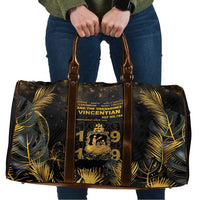 Saint Vincent And The Grenadines 1979 Travel Bag Gold Tropical Leaves And Coat Of Arms - Wonder Print Shop
