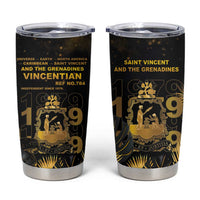 Saint Vincent And The Grenadines 1979 Tumbler Cup Gold Tropical Leaves And Coat Of Arms - Wonder Print Shop