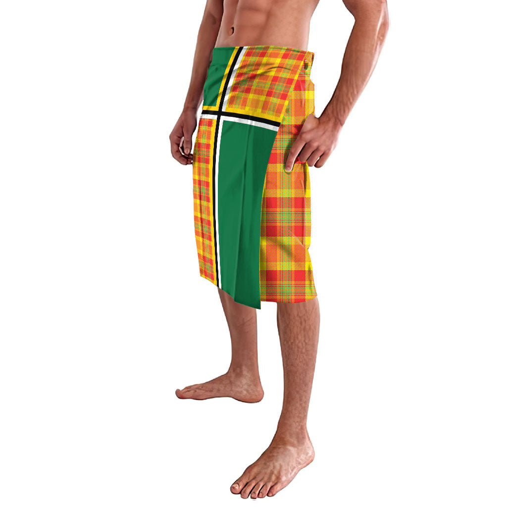 Dominica Creole Day Lavalava Coat Of Arms Madras Plaid Pattern