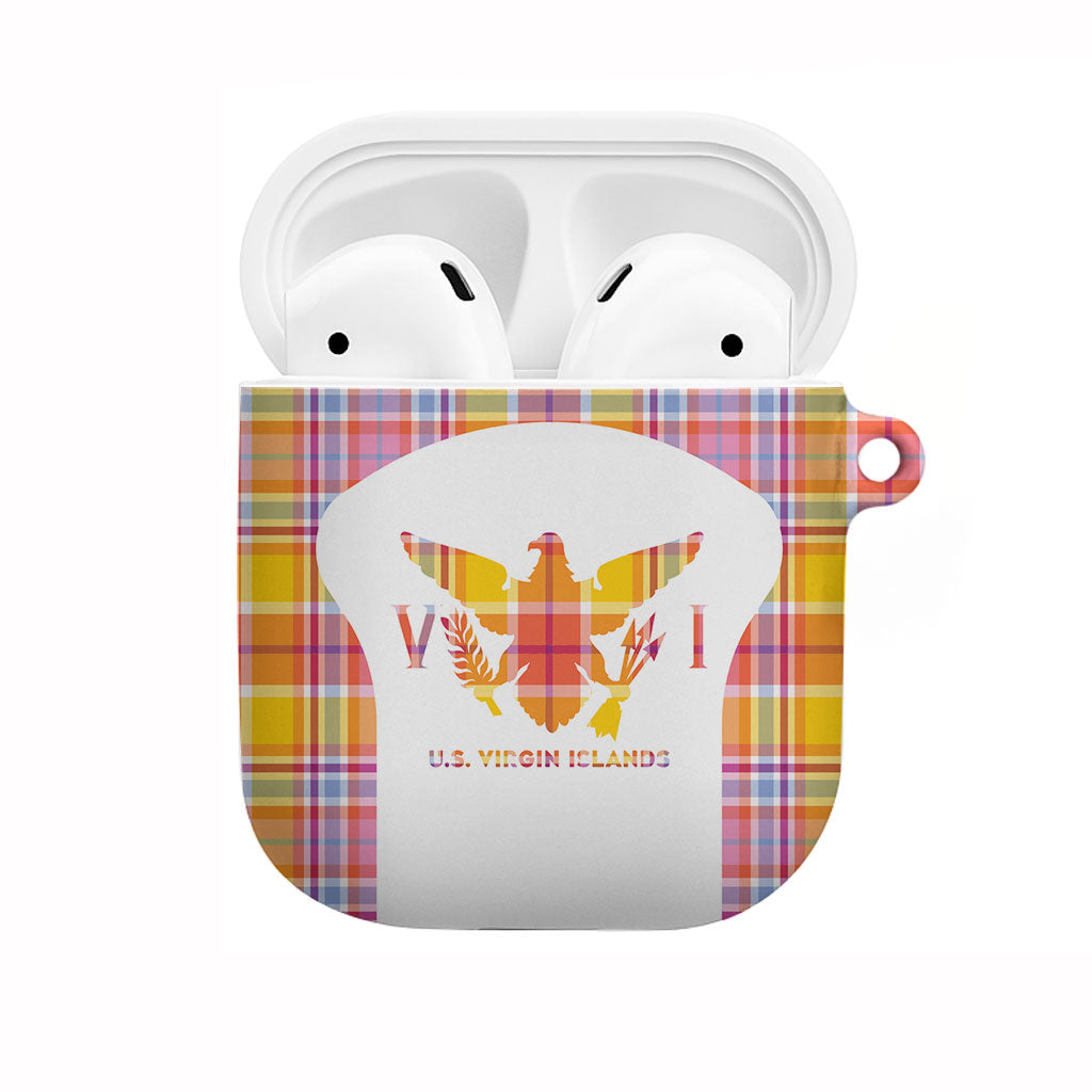 US Virgin Islands AirPods Case Eagle Madras Pattern