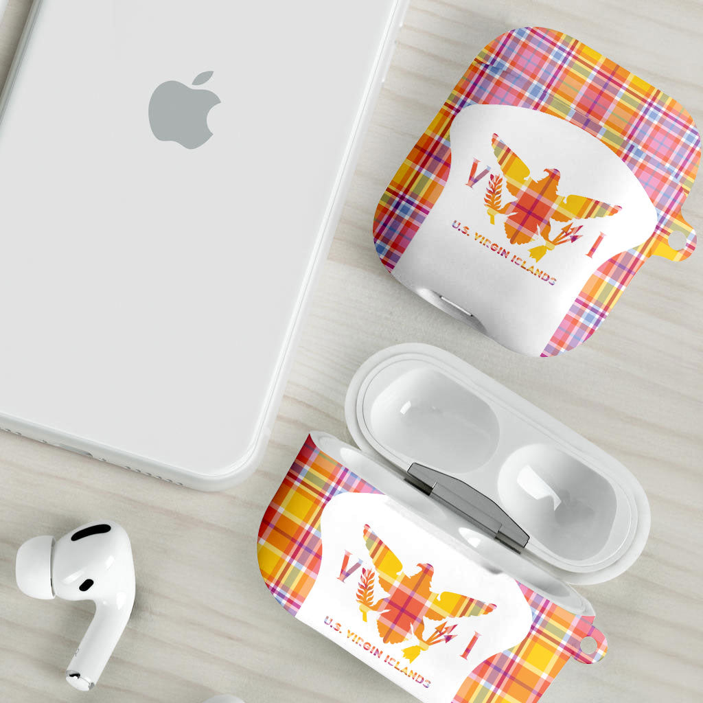 US Virgin Islands AirPods Case Eagle Madras Pattern