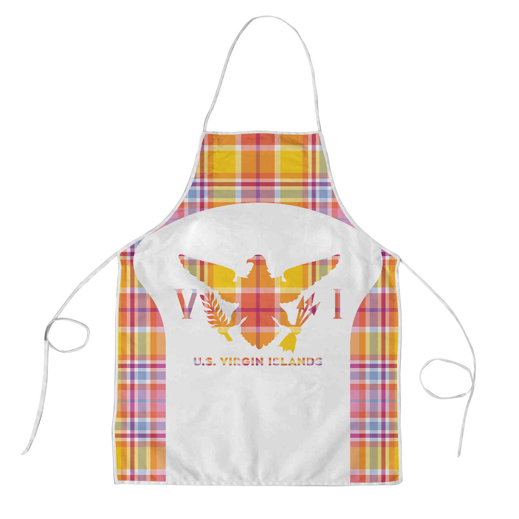 US Virgin Islands Apron Eagle Madras Pattern
