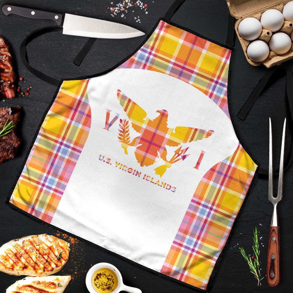 US Virgin Islands Apron Eagle Madras Pattern
