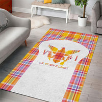 US Virgin Islands Area Rug Eagle Madras Pattern