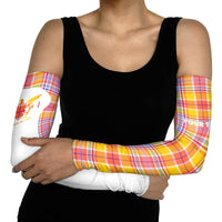 Personalized US Virgin Islands Arm Sleeves Eagle Madras Pattern