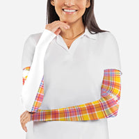 Personalized US Virgin Islands Arm Sleeves Eagle Madras Pattern