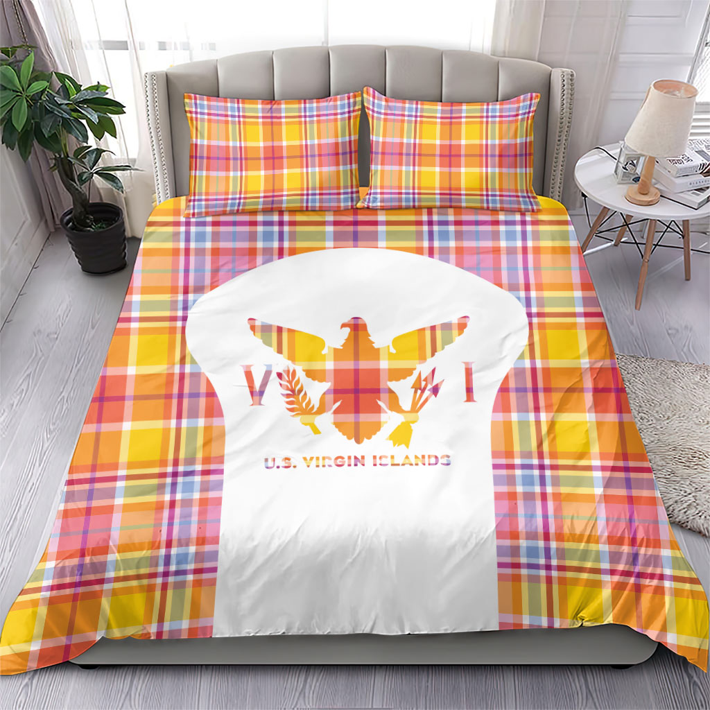 US Virgin Islands Bedding Set Eagle Madras Pattern
