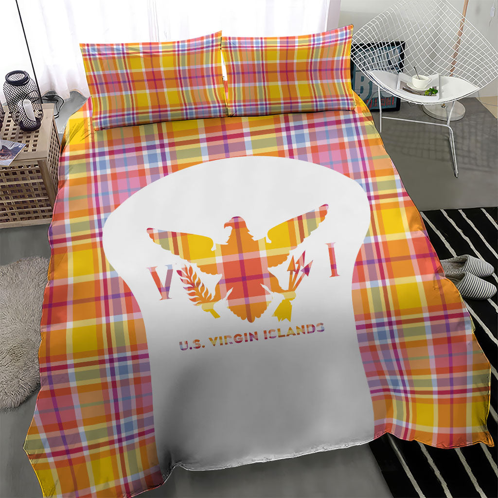 US Virgin Islands Bedding Set Eagle Madras Pattern
