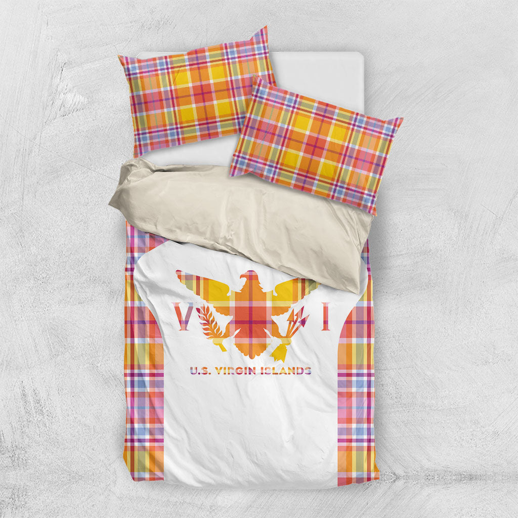 US Virgin Islands Bedding Set Eagle Madras Pattern