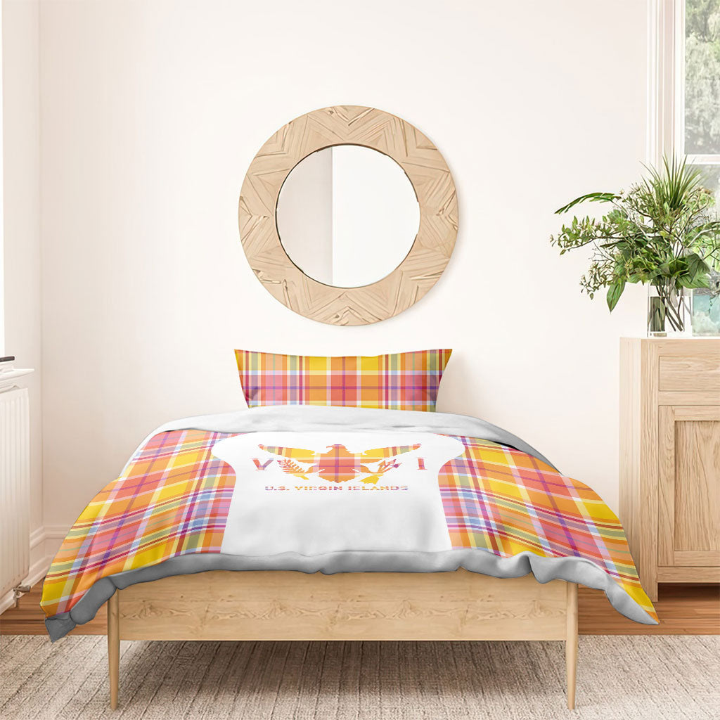US Virgin Islands Bedding Set Eagle Madras Pattern