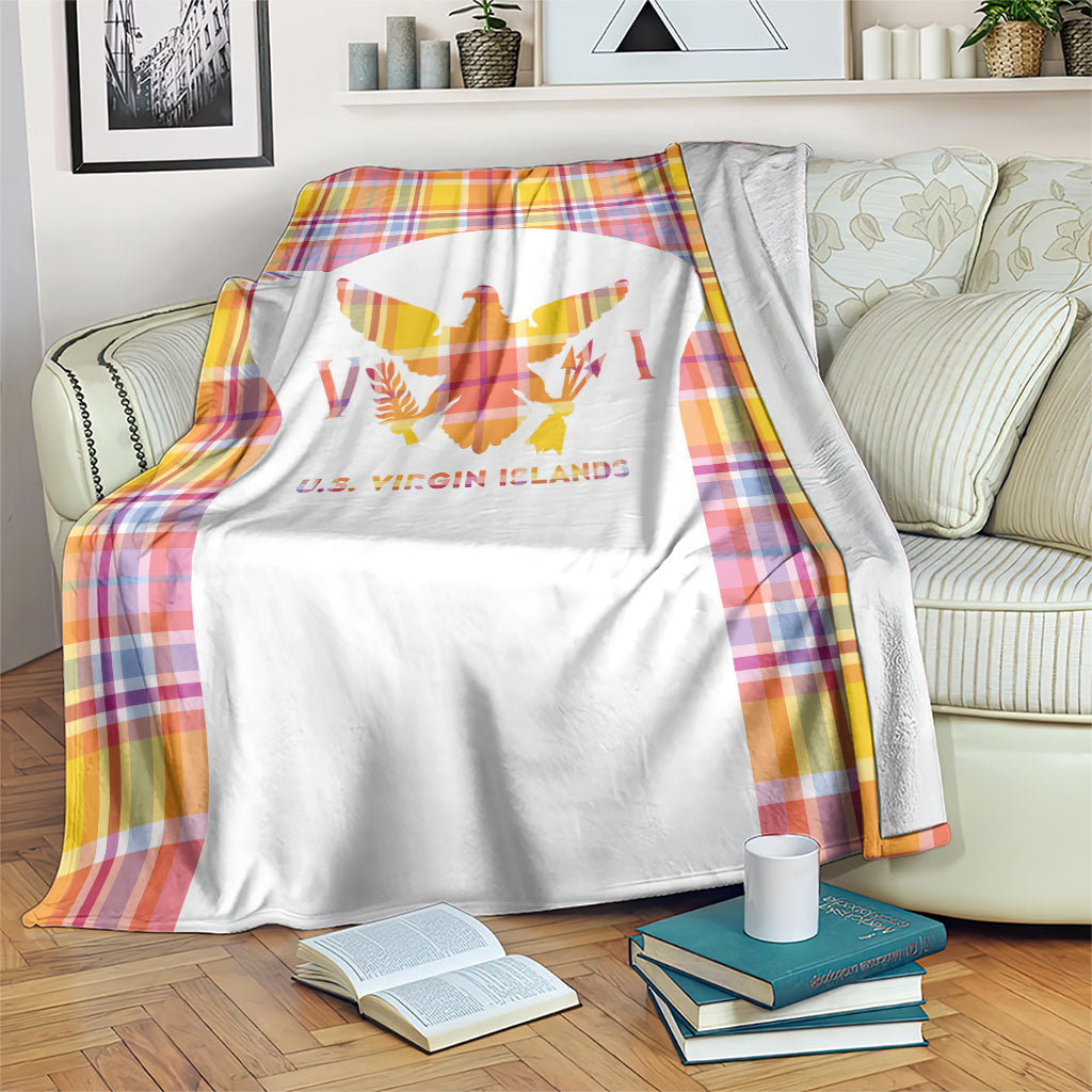 US Virgin Islands Blanket Eagle Madras Pattern