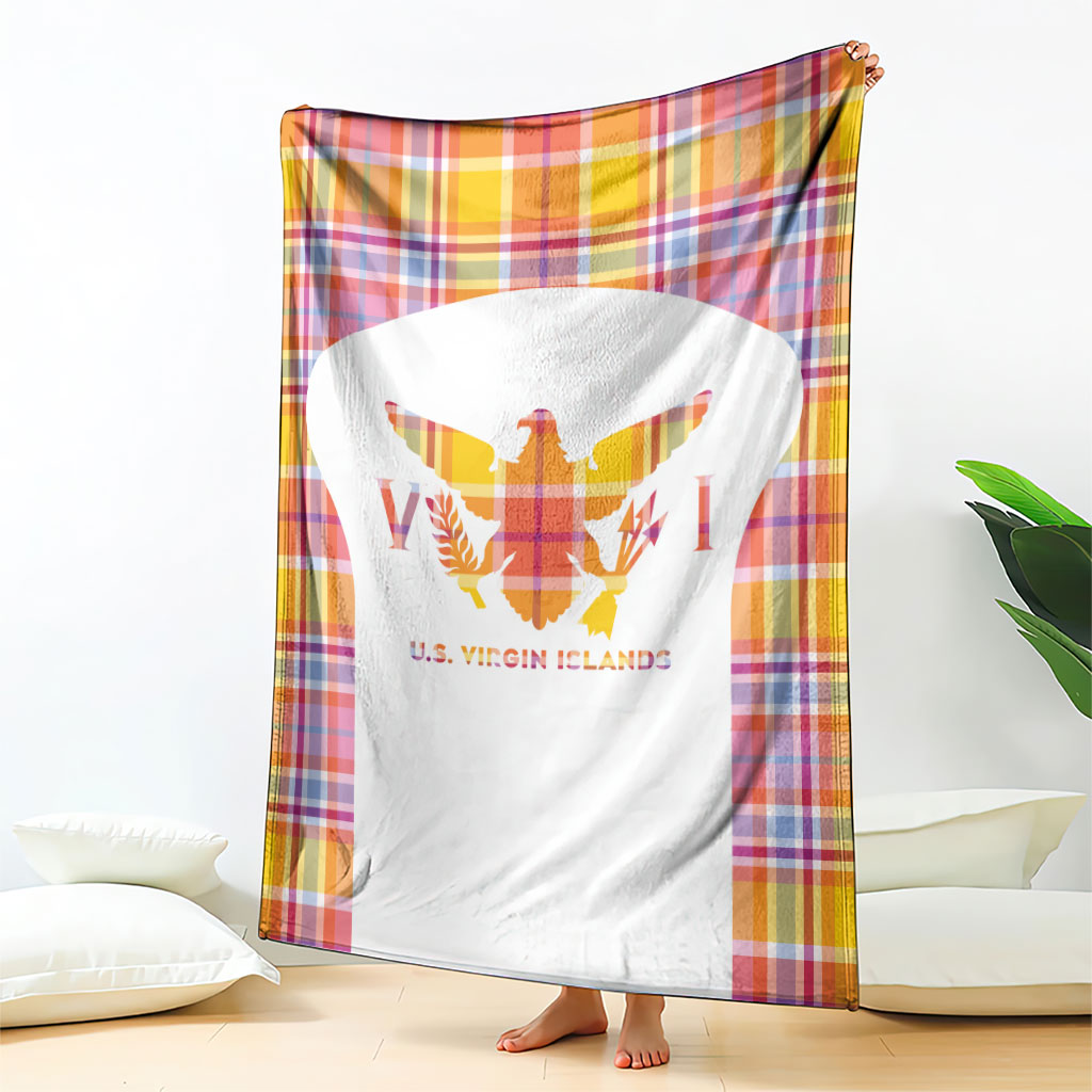 US Virgin Islands Blanket Eagle Madras Pattern
