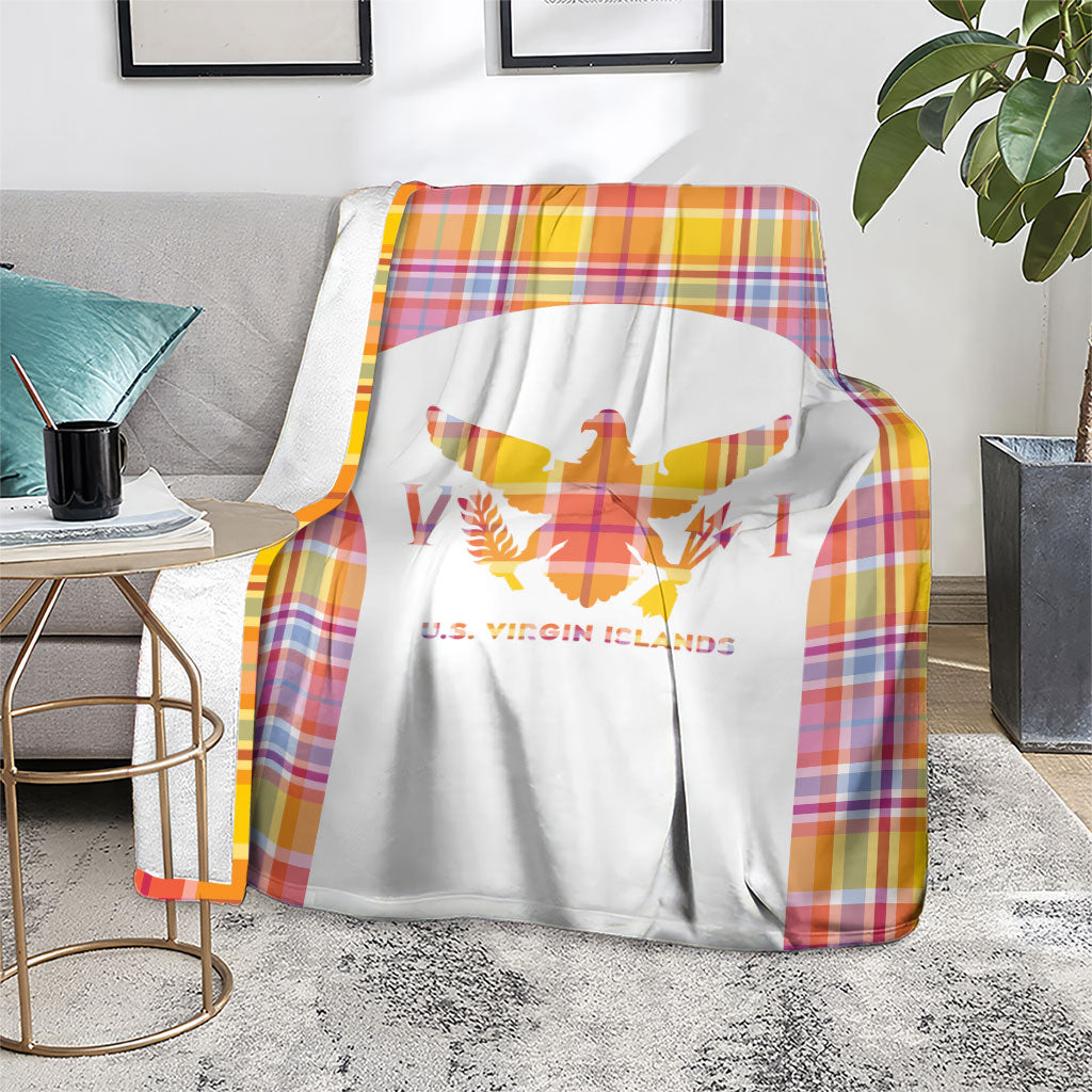 US Virgin Islands Blanket Eagle Madras Pattern