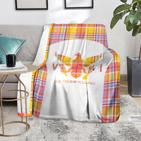 US Virgin Islands Blanket Eagle Madras Pattern
