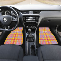 Personalized US Virgin Islands Car Mats Eagle Madras Pattern