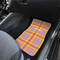 Personalized US Virgin Islands Car Mats Eagle Madras Pattern
