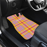 Personalized US Virgin Islands Car Mats Eagle Madras Pattern