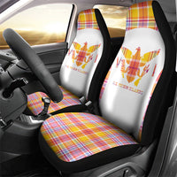 US Virgin Islands Car Seat Cover Eagle Madras Pattern