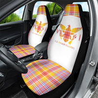 US Virgin Islands Car Seat Cover Eagle Madras Pattern