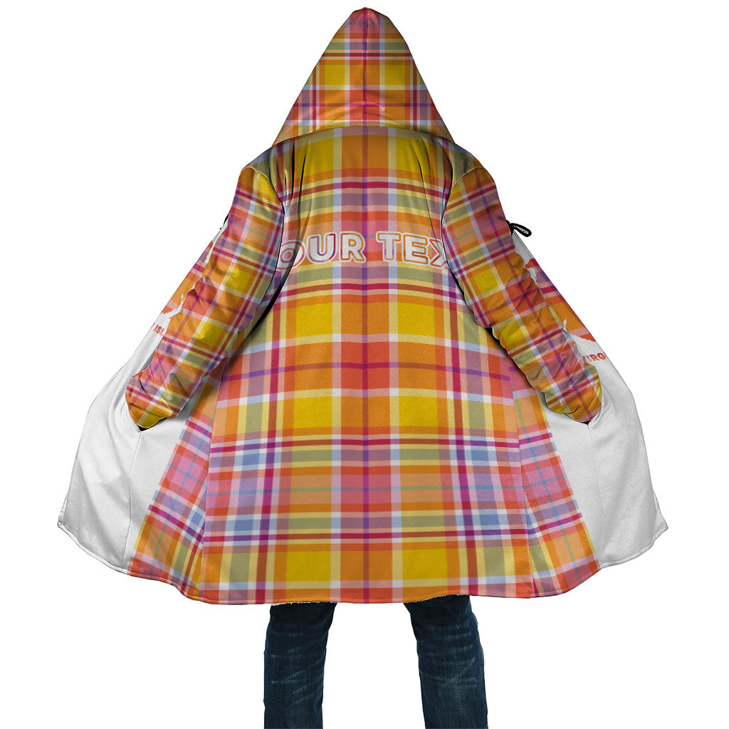 Personalized US Virgin Islands Cloak Eagle Madras Pattern