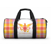 US Virgin Islands Duffle Bag Eagle Madras Pattern