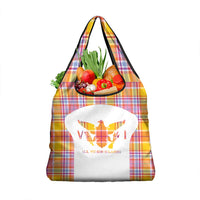 US Virgin Islands Grocery Bag Eagle Madras Pattern