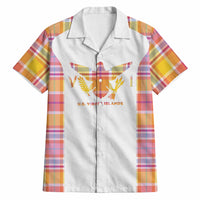 Personalized US Virgin Islands Hawaiian Shirt Eagle Madras Pattern