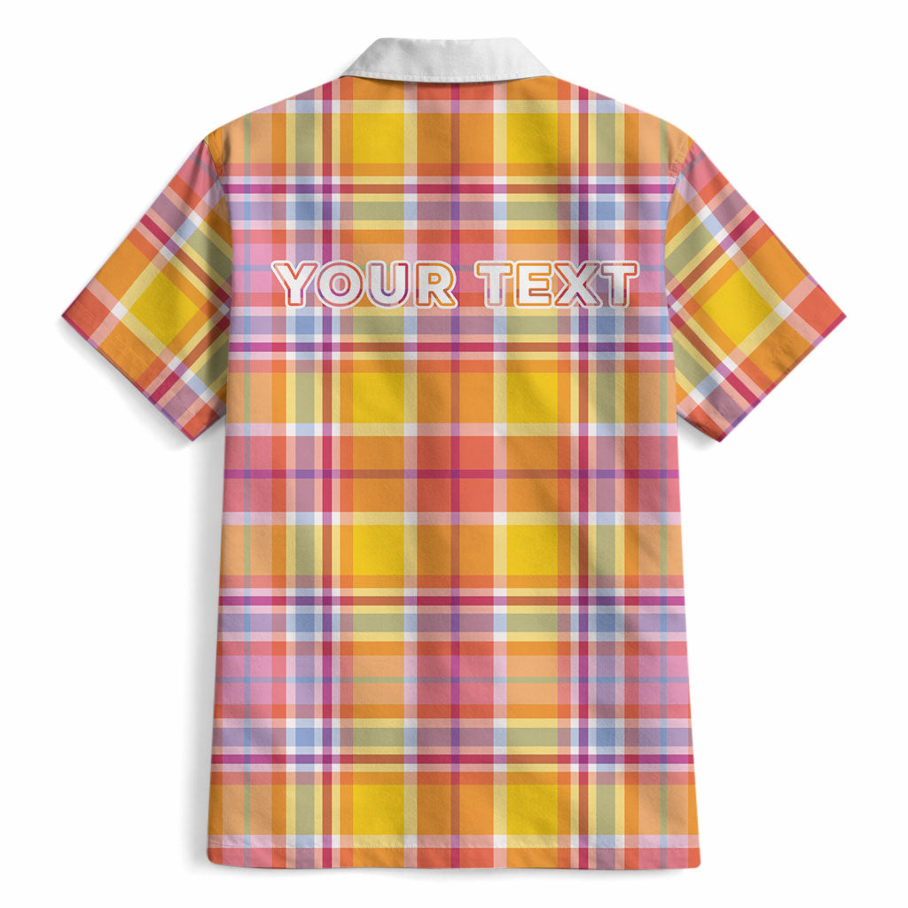 Personalized US Virgin Islands Hawaiian Shirt Eagle Madras Pattern