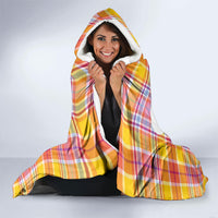 US Virgin Islands Hooded Blanket Eagle Madras Pattern