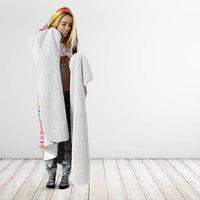 US Virgin Islands Hooded Blanket Eagle Madras Pattern