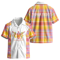 Personalized US Virgin Islands Kid Hawaiian Shirt Eagle Madras Pattern