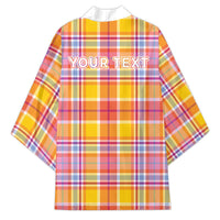Personalized US Virgin Islands Kimono Eagle Madras Pattern