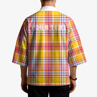 Personalized US Virgin Islands Kimono Eagle Madras Pattern